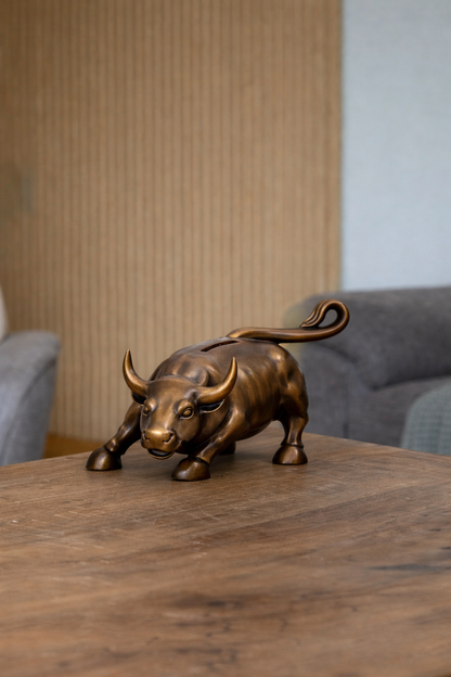 Alcancía Toro de Wall Street