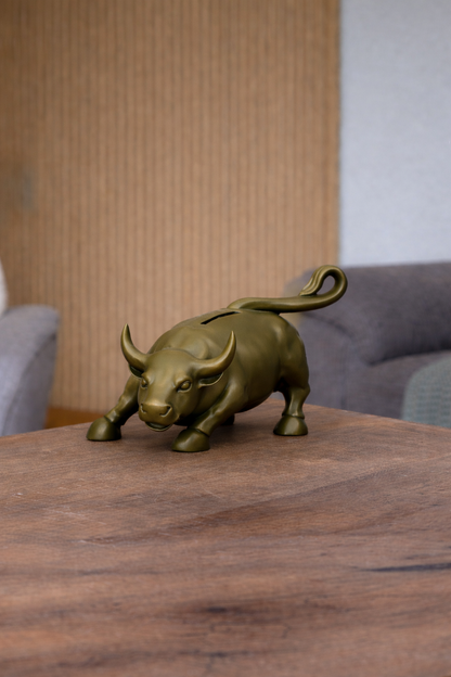 Alcancía Toro de Wall Street