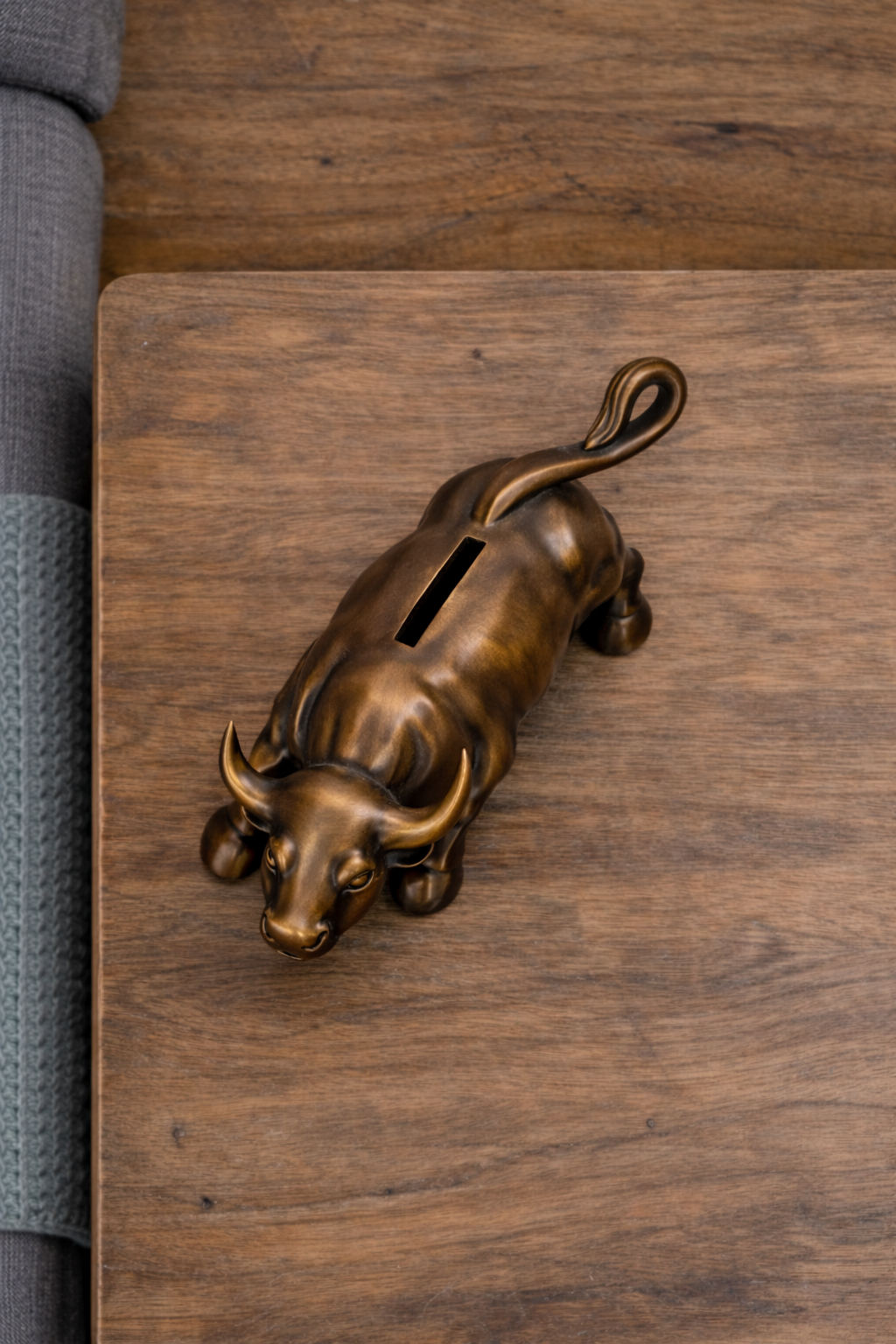 Alcancía Toro de Wall Street