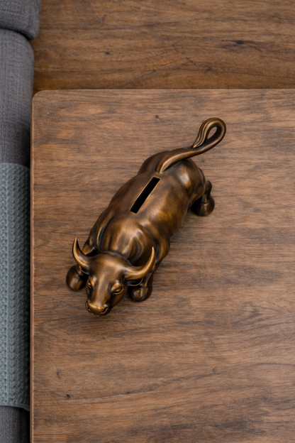 Alcancía Toro de Wall Street