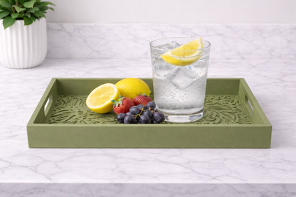 Bandeja Decorativa Botánica Azul Real