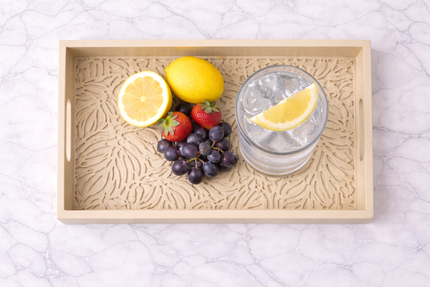 Bandeja Decorativa Botánica Azul Real