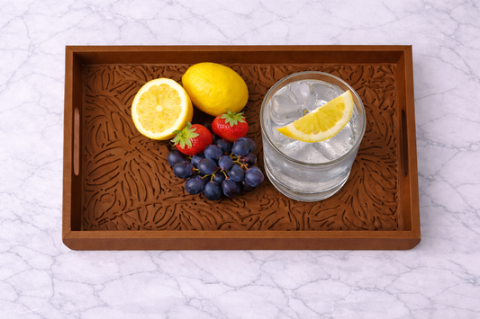 Bandeja Decorativa Botánica Azul Real