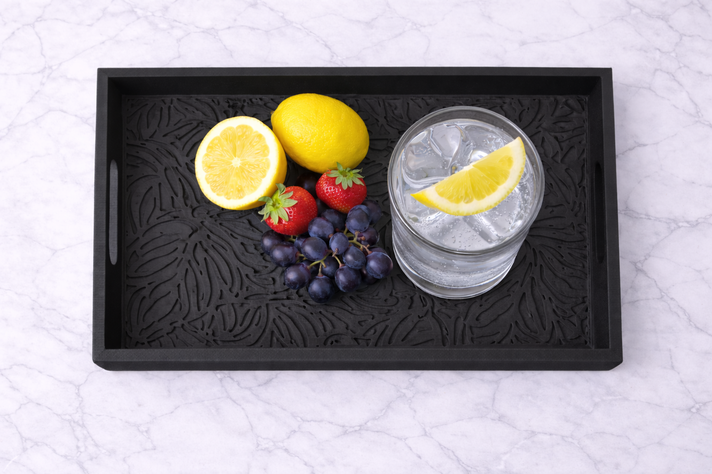 Bandeja Decorativa Botánica Azul Real