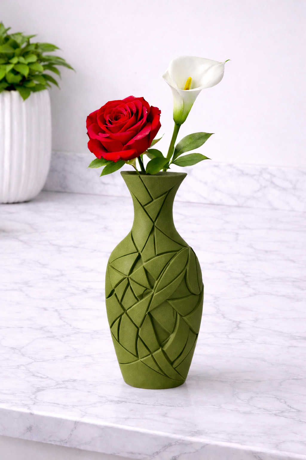 Florero Geométrico Origami