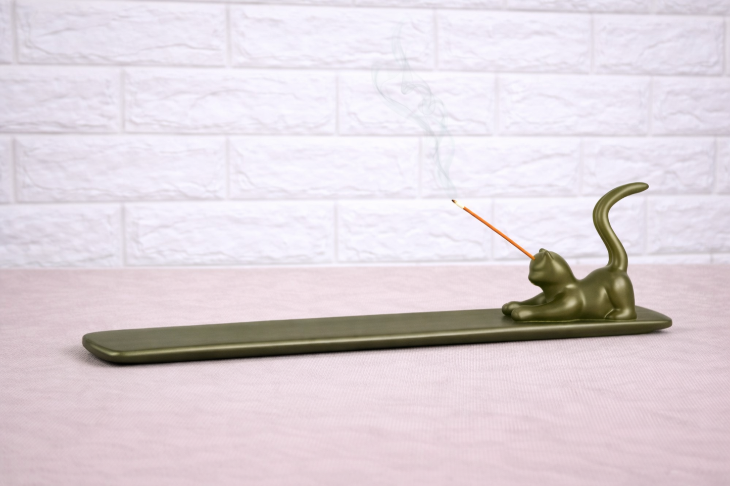 Porta Incienso Gato Zen