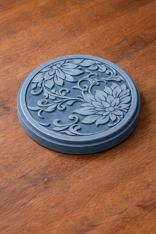 Portavasos Floral Relieve